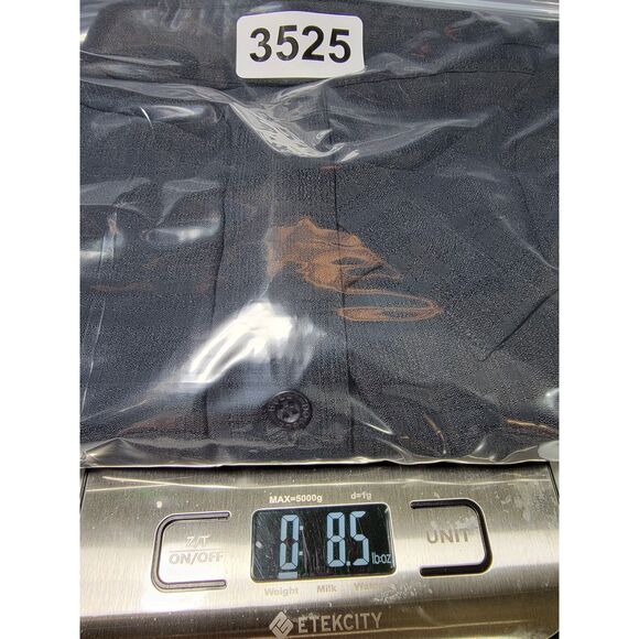 Double Bull Men's Black Sheer Plaid Button Shirt - sz 40 - Picture 7 of 7